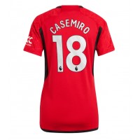 Manchester United Casemiro #18 Hjemmedrakt Dame 2023-24 Kortermet